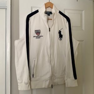 Men’s XL Winter Event full zip up Polo sweater